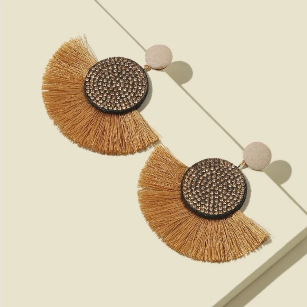 🤩HP🤩Rhinestone tassel drop earrings